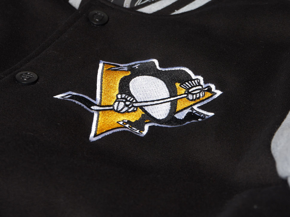 Куртка ATRIBUTIKA & CLUB Pittsburgh Penguins, серый меланж