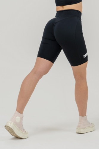 Велосипедки Nebbia High waisted leggings shorts 9″ SNATCHED 614 Black