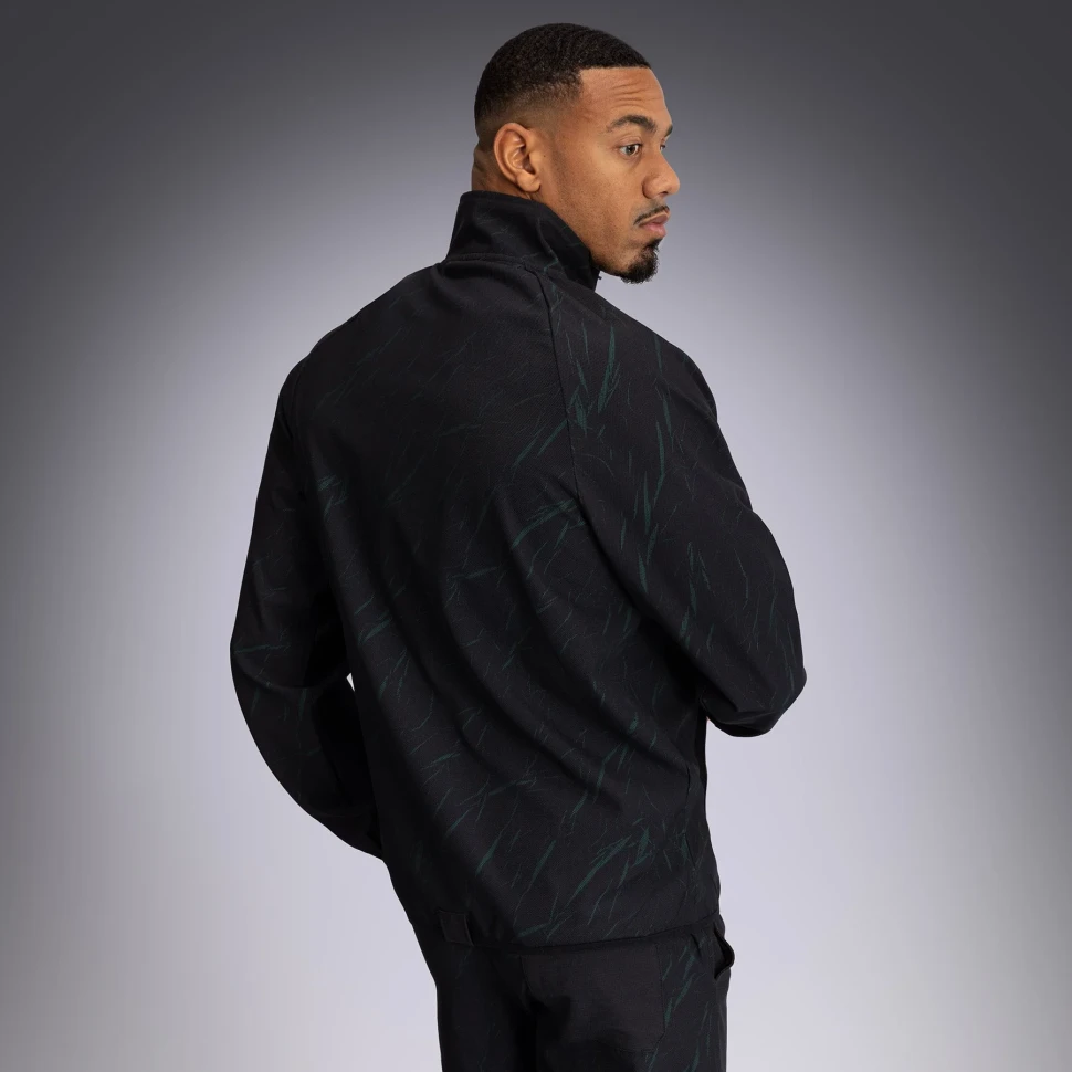 Толстовка Venum Trooper Men's Half-Zip Jacket - Black/Forest Green Ven05357-102