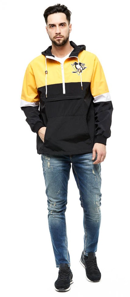 Анорак ATRIBUTIKA & CLUB Pittsburgh Penguins, черн.-желт. 35900