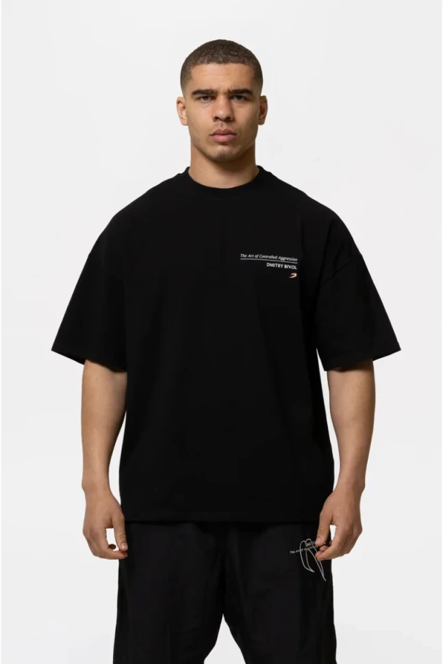 Футболка Boxraw Bivol x BOXRAW Art Of Controlled Aggression Oversized BIVOL-GRTS-B-Black