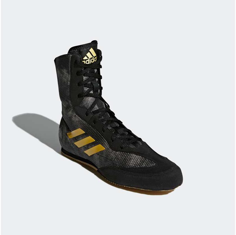 Боксерки Adidas Box Hog Plus серо-желтые DA9897