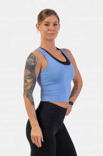 Топ NEBBIA Sporty Slim-Fit Crop Tank Top 422 Light blue