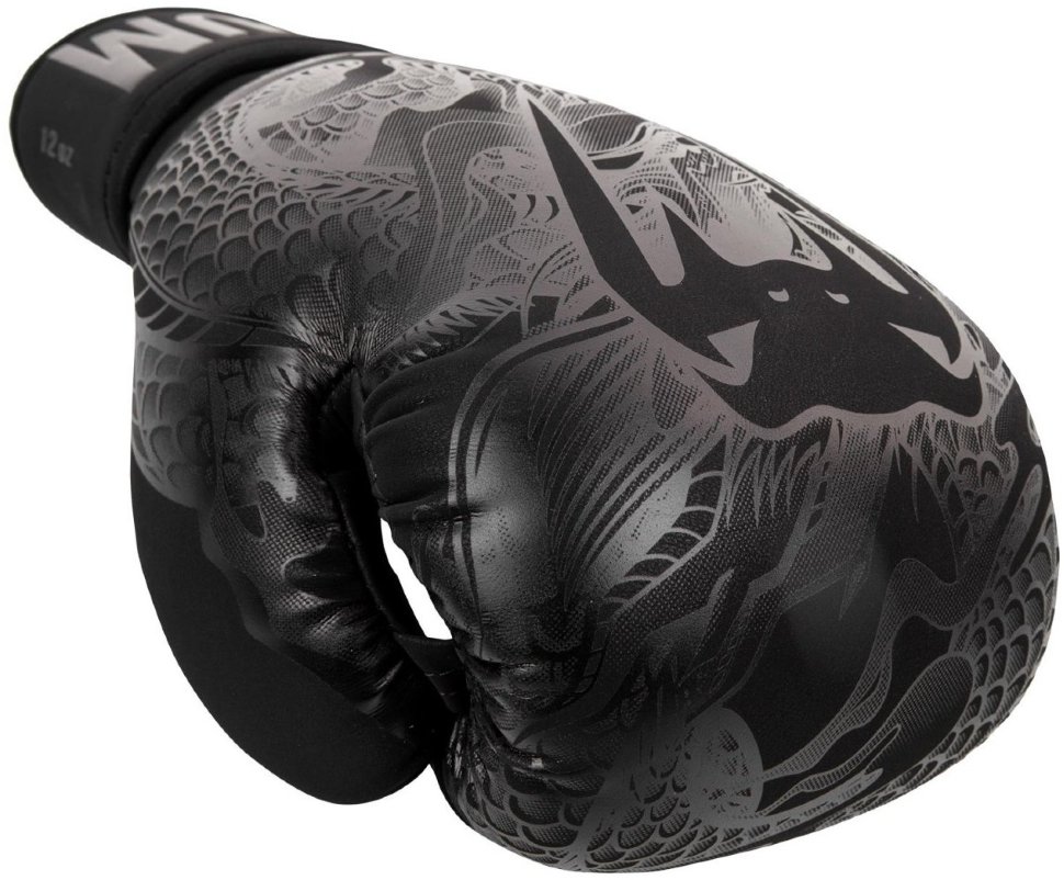 Перчатки боксерские Venum Dragon's Flight Black/Black 02415