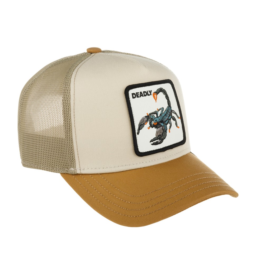 Бейсболка GOORIN BROTHERS ANIMAL FARM DEADLY скорпион бежевый кремовый 91-853-54-00