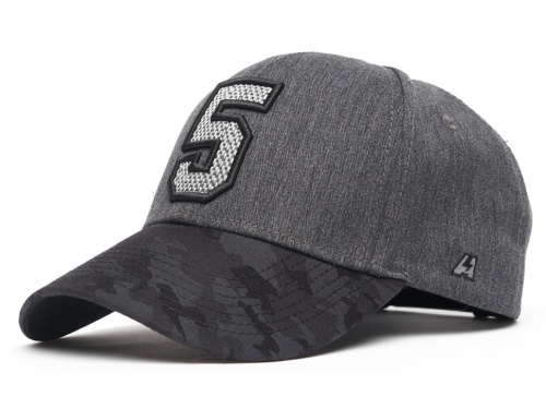 Бейсболка ATRIBUTIKA&CLUB КХЛ №5, черн.-сер. 207300