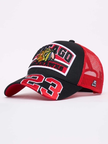 Бейсболка ATRIBUTIKA & CLUB Chicago Blackhawks, красн.-черн. 32339 (55-58)