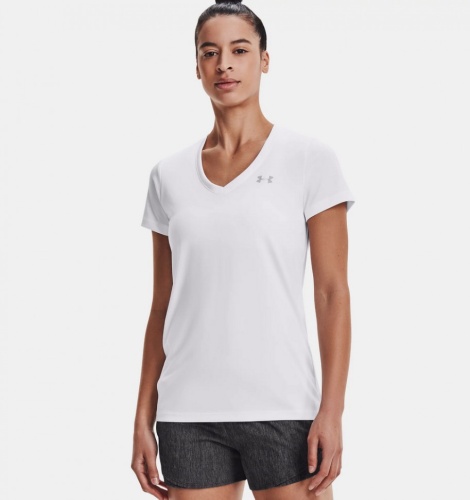 Футболка Under Armour Tech Short Sleeve V Neck 1255839-100 (S)