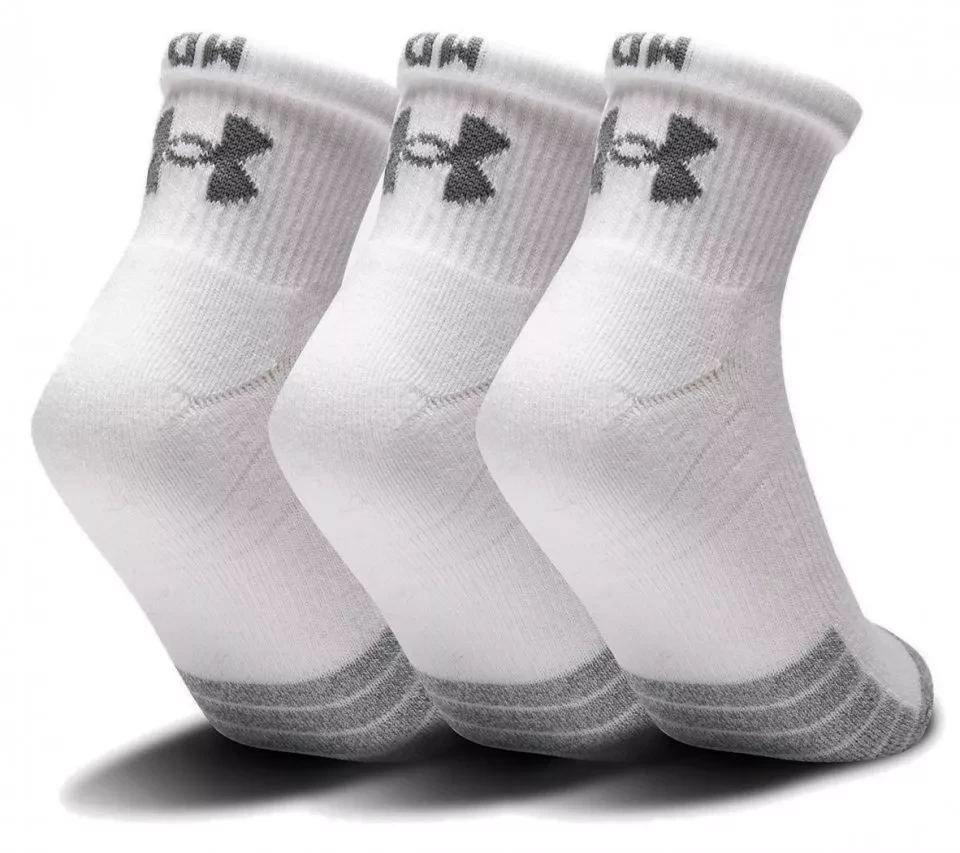 Носки Under Armour UA HEATGEAR QUARTER 3PK 1353262-100