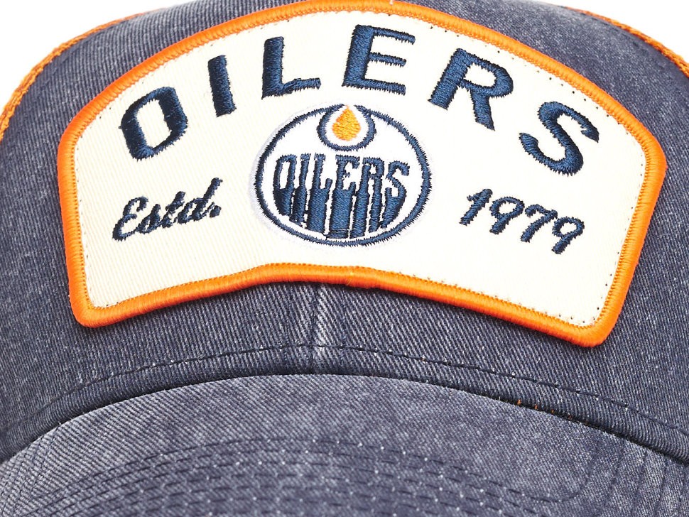Бейсболка ATRIBUTIKA & CLUB Edmonton Oilers, син.-оранж. 31209