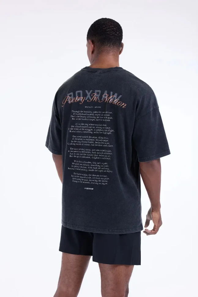 Футболка BoxRaw Poetry In Motion Oversized BXRW-U-PIMT Black
