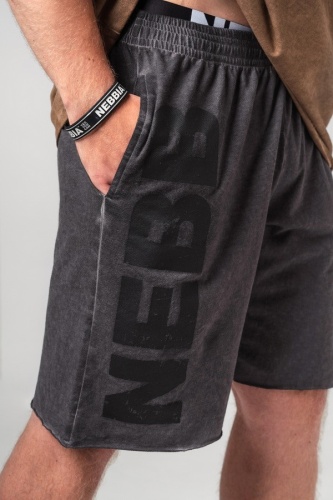 Шорты Nebbia Washed-off Gym Sweatshorts NO BS 367 Black