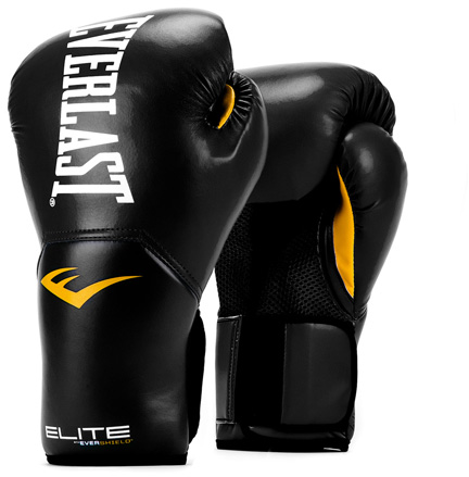 Перчатки боксерские Everlast Elite ProStyle черные