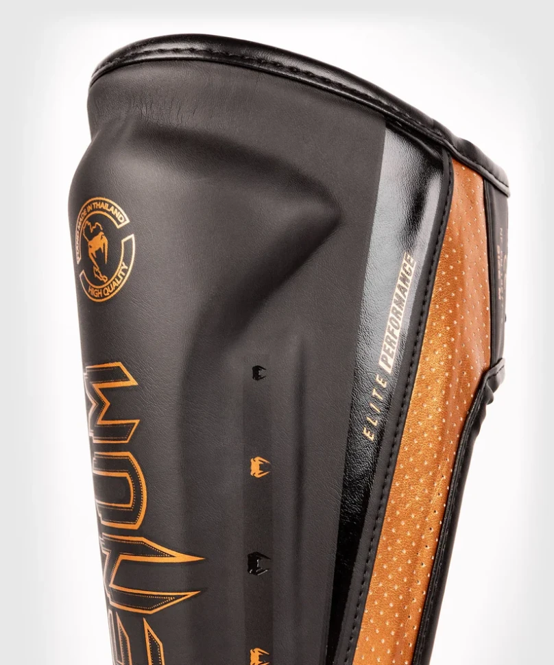 Щитки для ног Venum Elite Evo Shinguards - Black/Bronze ven04261-137