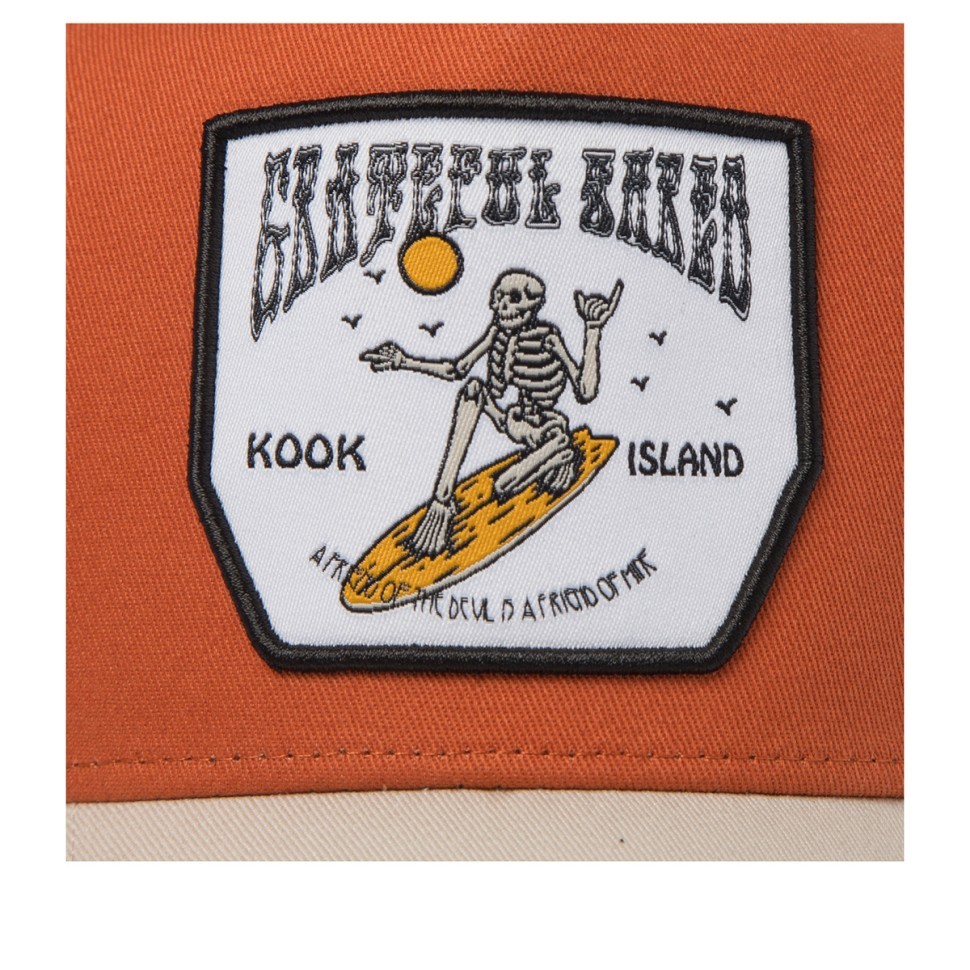 Бейсболка COASTAL HFT Grateful Shred (оранжевый кремовый) 50-249-68-00