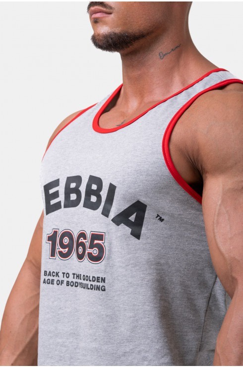 Майка Nebbia Old-school Muscle tank top 193 Light grey