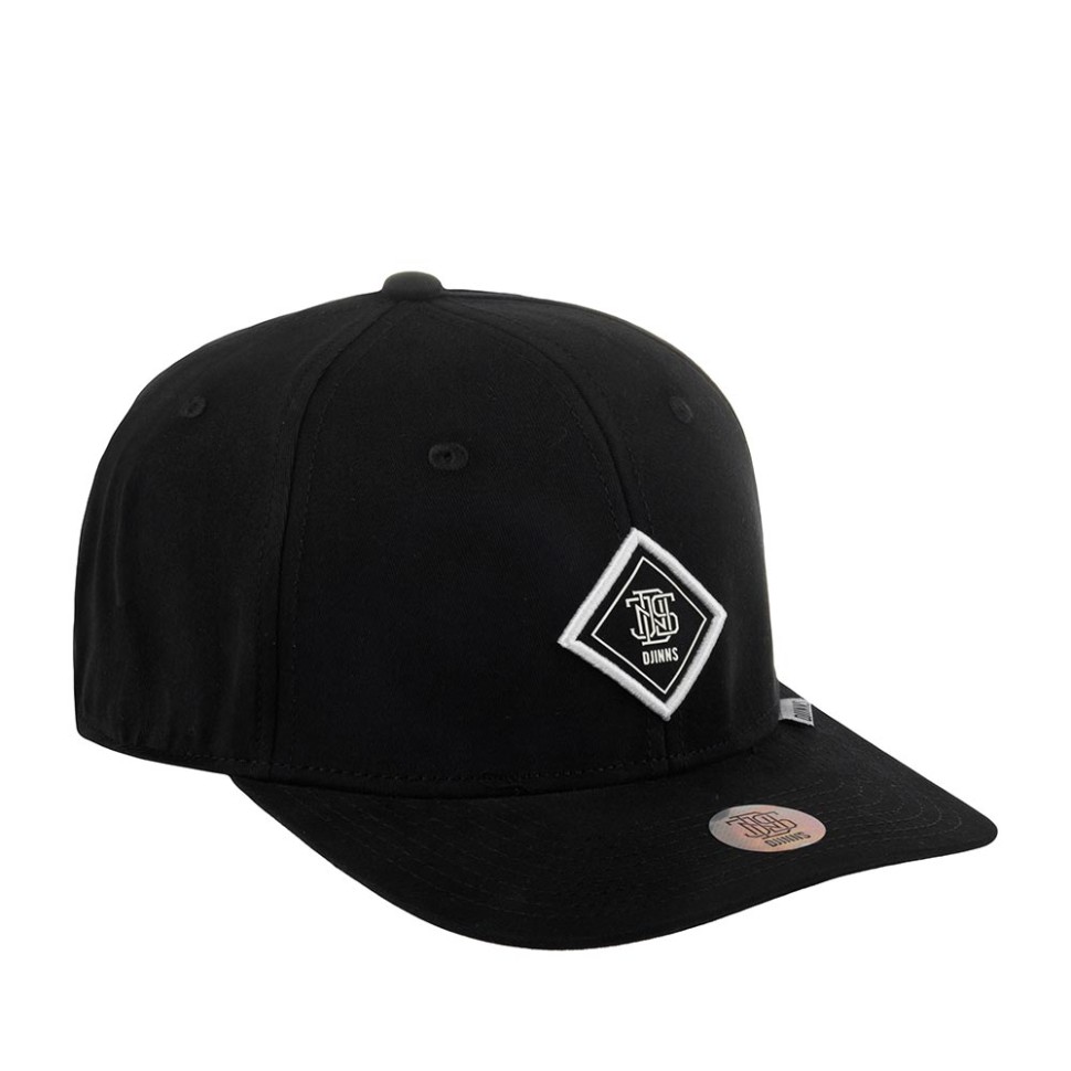 Бейсболка DJINNS 6P TrueFit 2.0 Cap Brushed Twill (черный) 50-180-09-00