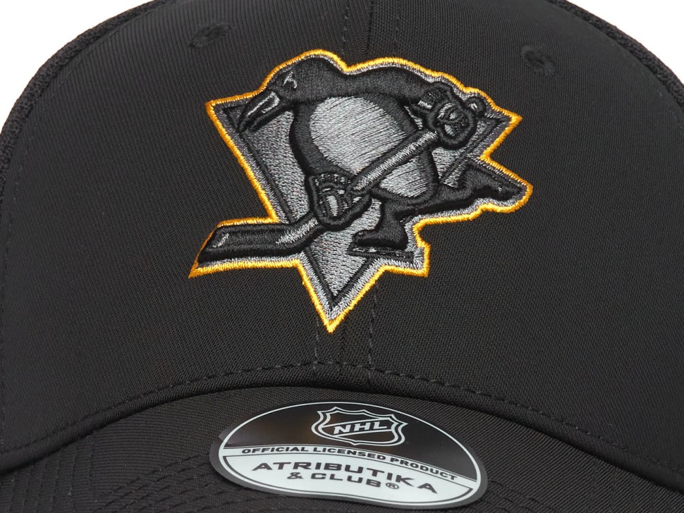 Бейсболка ATRIBUTIKA & CLUB Pittsburgh Penguins, черн. 31721