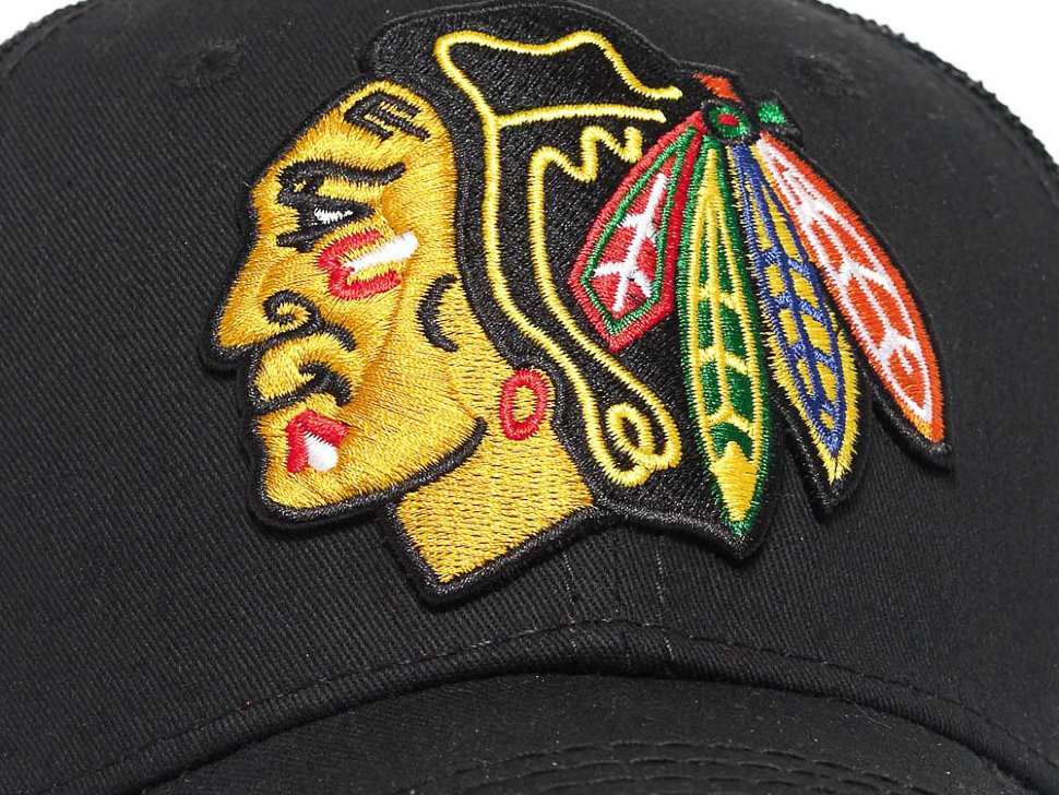 Бейсболка ATRIBUTIKA & CLUB Chicago Blackhawks, черн. 28146