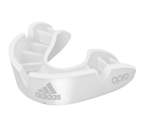 Капа одночелюстная Adidas Opro Bronze Gen4 Self-Fit Mouthguard белая (размер Junior) adiBP31