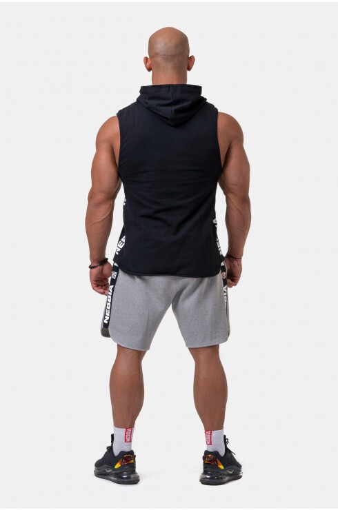 Майка Nebbia c капюшоном Legend-approved hoodie tank top 191 BK
