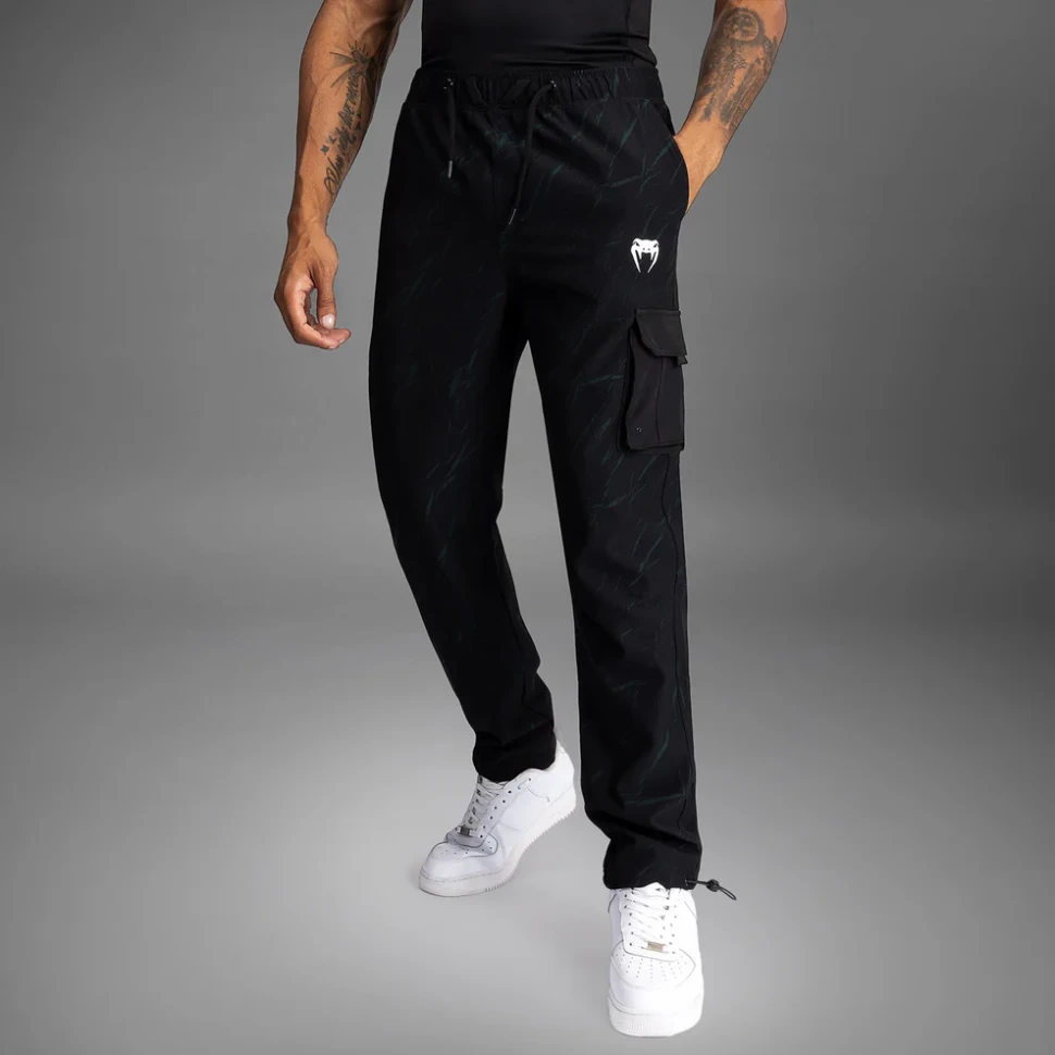 Брюки спортивные Venum Trooper Men's Tracksuit Pants - Black/Forest Green Ven05358-102
