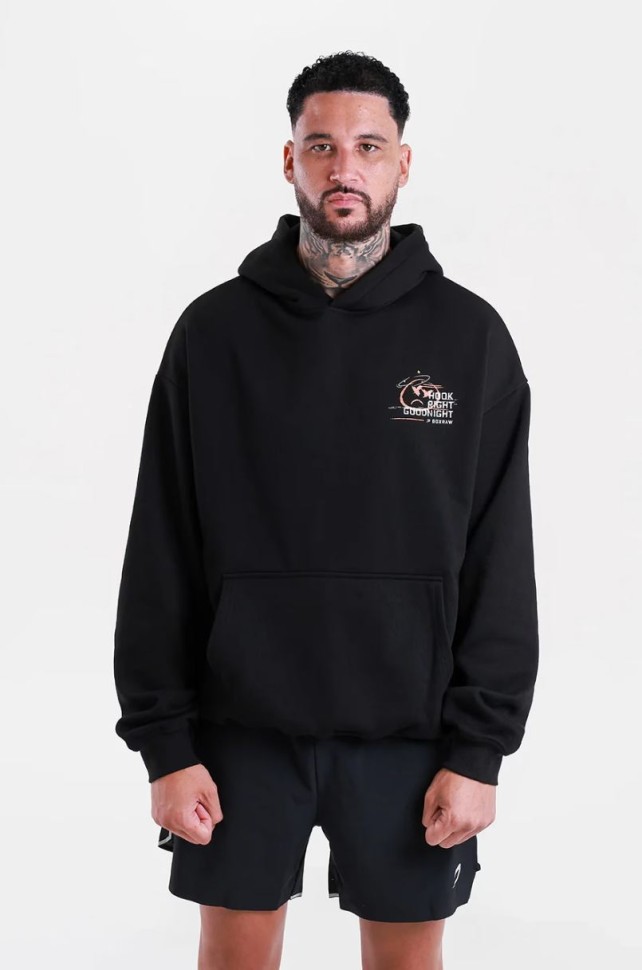 Худи BoxRaw Hook Right Goodnight Oversized BXRW-U-HRGOH Black