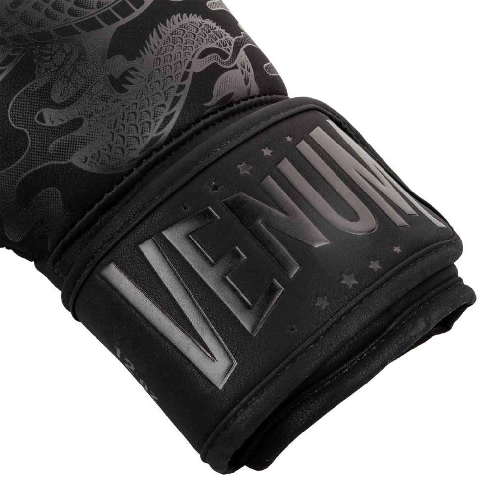 Перчатки боксерские Venum Dragon's Flight Black/Black 02415