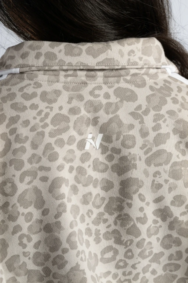 Свитшот Nebbia Half-zip Leopard Sweatshirt PRIMAL 866 Cream