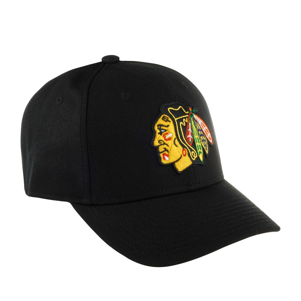 Бейсболка AMERICAN NEEDLE SMU652A-CBH Chicago Blackhawks Stadium NHL (черный) 06-762-09-00