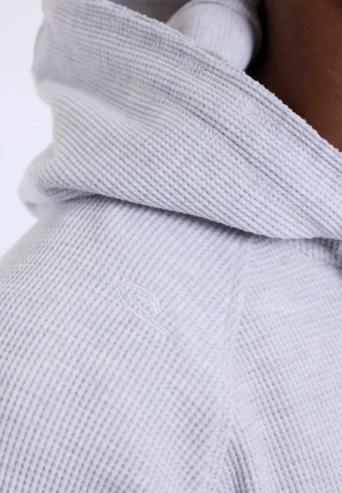 Толстовка Boxraw Tunero Raw Edge Waffle BXRW-WZU-Grey
