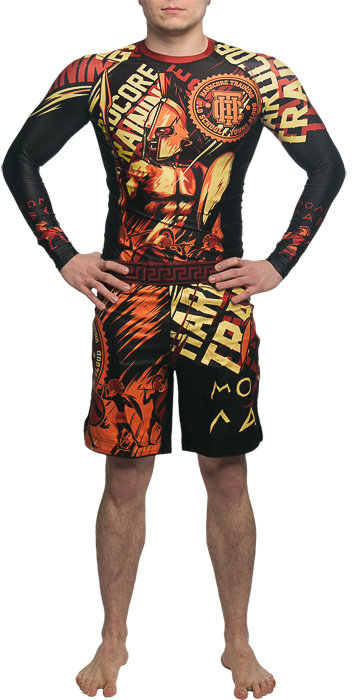 Шорты MMA Hardcore Training Sparta Black hctshorts066