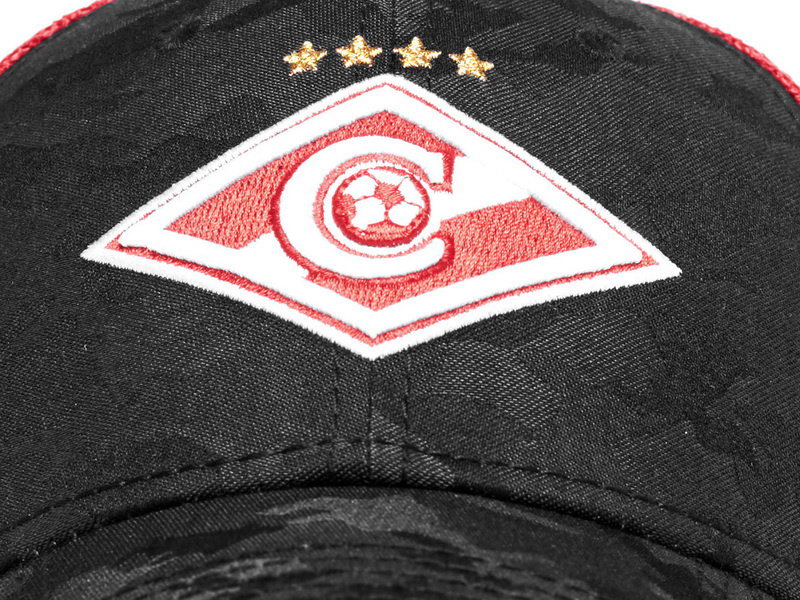 Бейсболка ATRIBUTIKA & CLUB ФК Спартак, черн.-красн. 120264