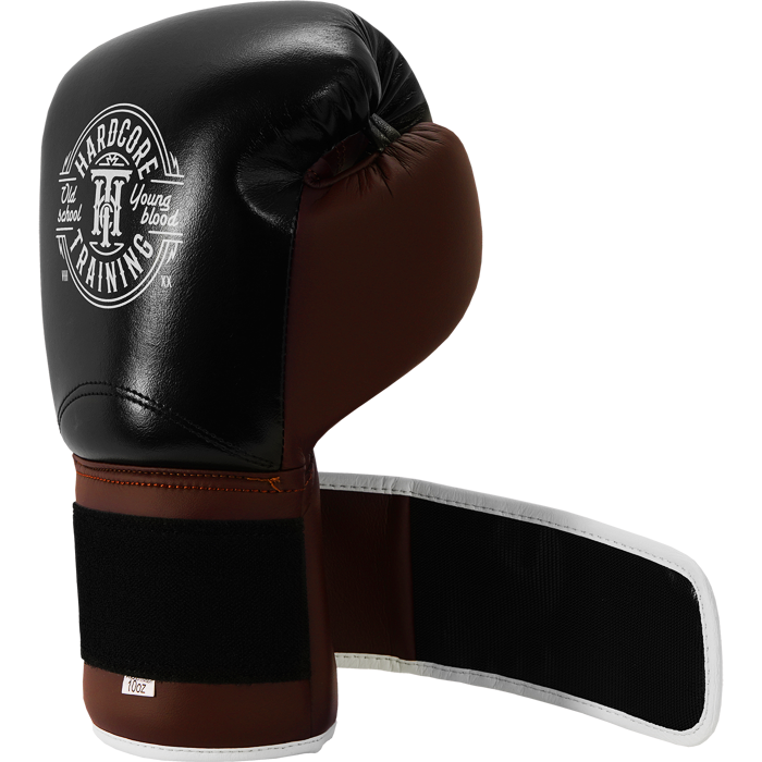 Боксерские перчатки Hardcore Training HardLea Black/Brown hctboxglove014