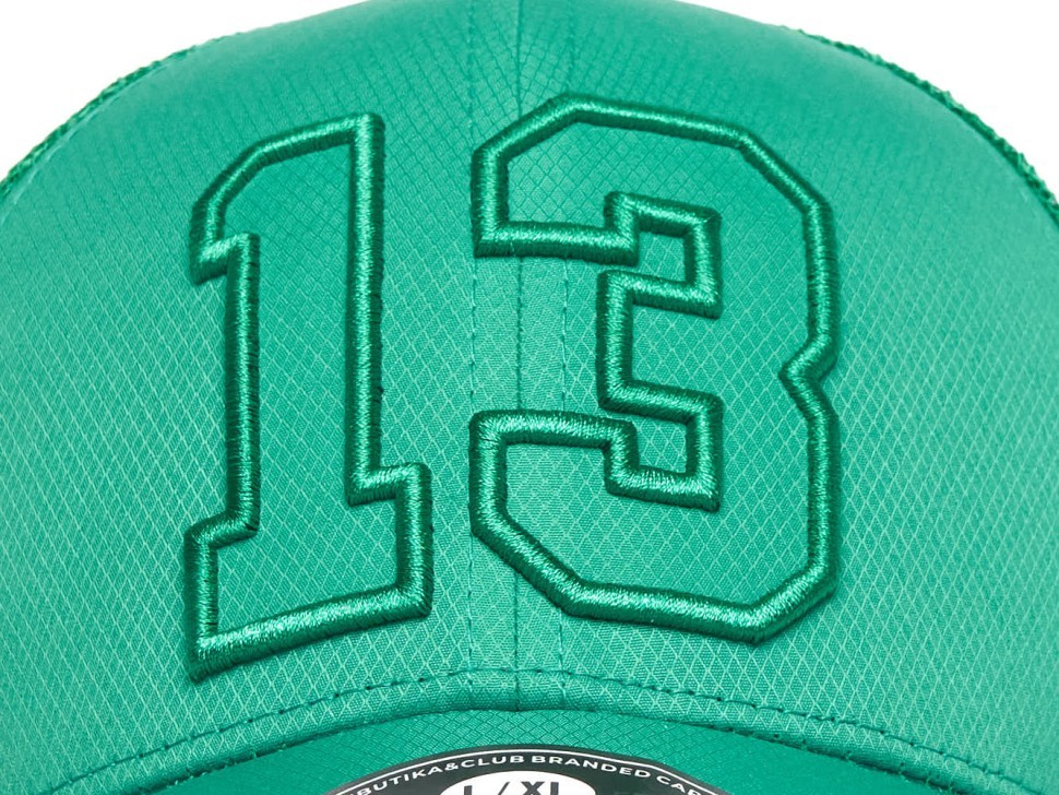 Бейсболка ATRIBUTIKA & CLUB №13, зелен. 207455