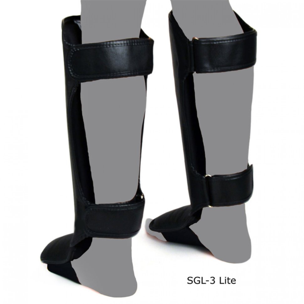 Щитки TWINS SGL-3 черный, кожа