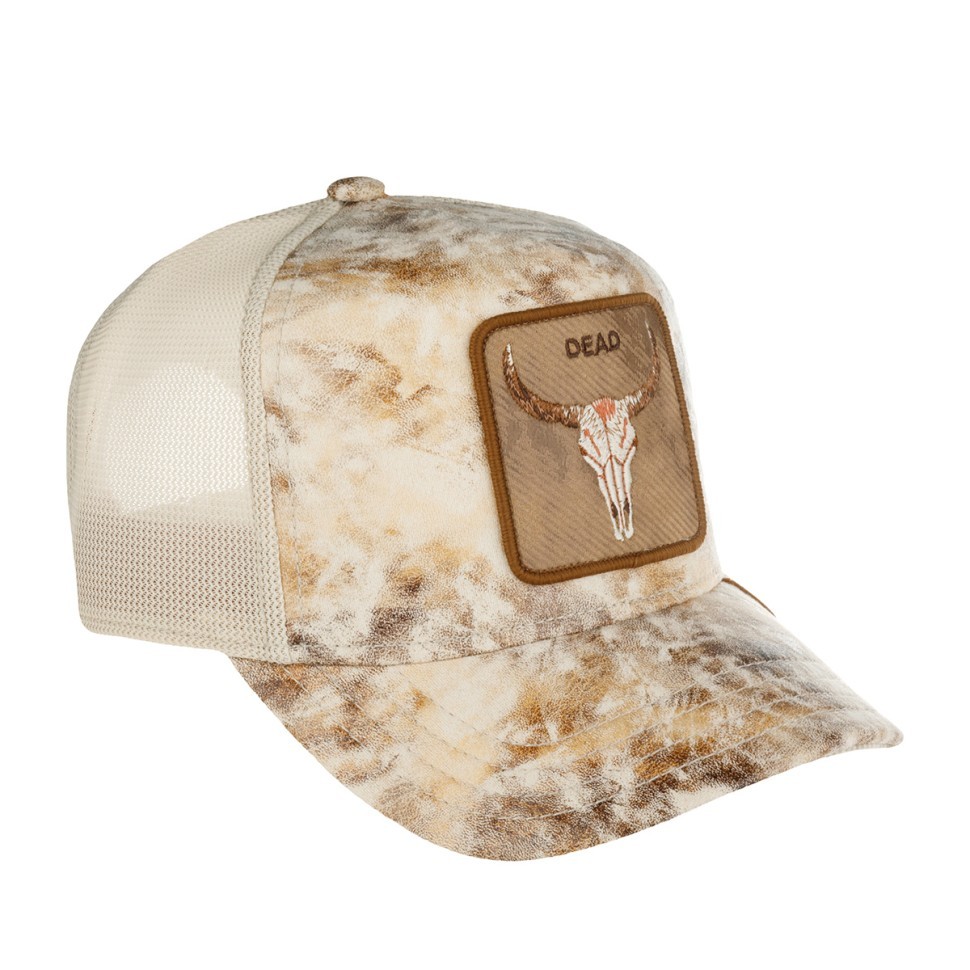 Бейсболка GOORIN BROTHERS ANIMAL FARM Dead Skull 101-1621 (бежевый) 91-884-02-00