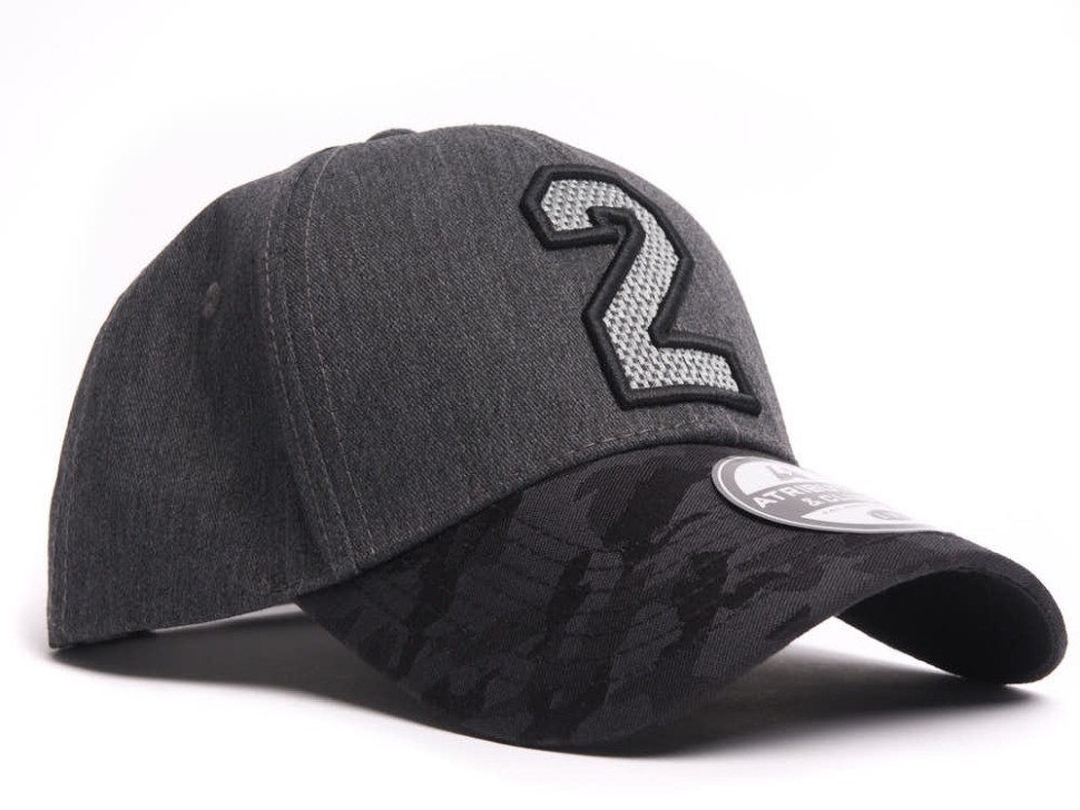 Бейсболка ATRIBUTIKA&CLUB КХЛ №2, серо-черн. 50469