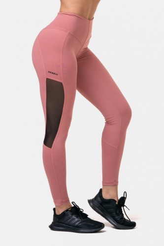 Лосины Nebbia High Waist & Mesh Leggings 573 Old rose (L)