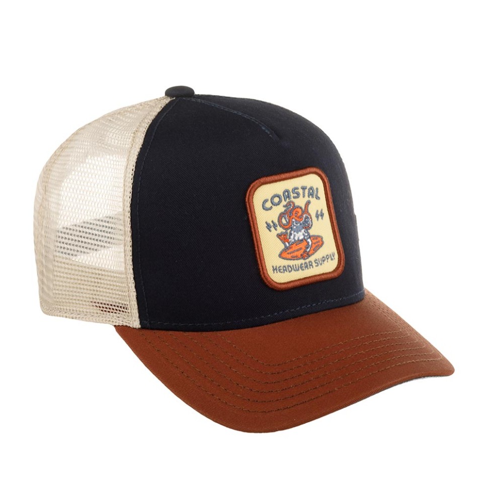 Бейсболка COASTAL HFT Headwear Supply (темно-синий бордовый) 50-151-53-00