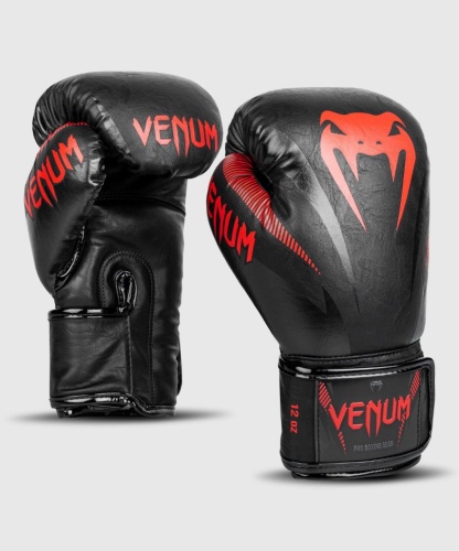 Перчатки боксерские Venum Impact Black/Red 02903