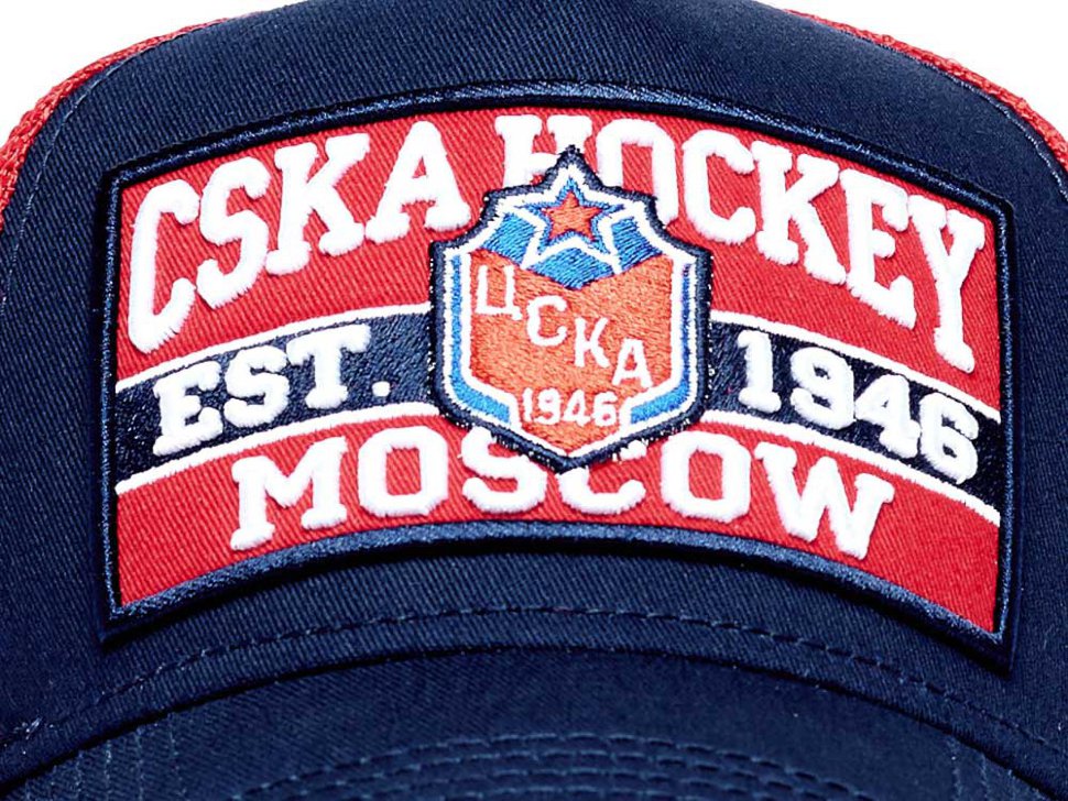 Бейсболка ATRIBUTIKA & CLUB ХК ЦСКА, син.-красн. 10851