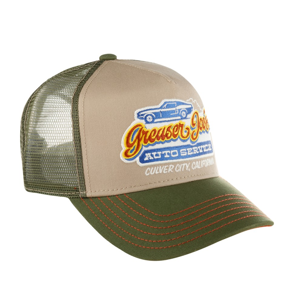 Бейсболка FWS 7761170 TRUCKER CAP GREASER JOES (оливковый бежевый) 72-102-73-00