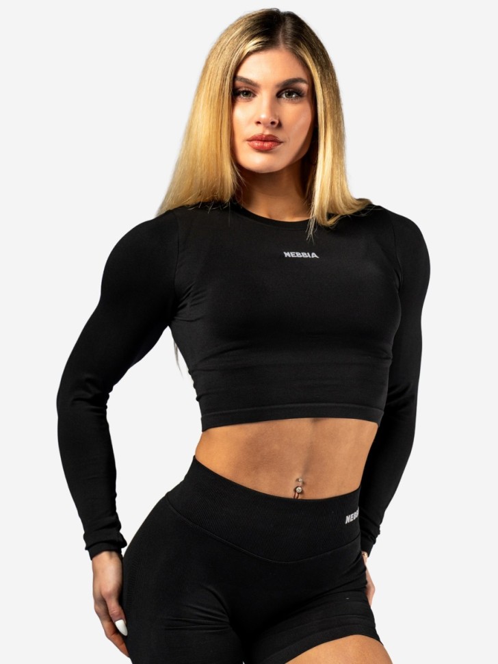 Лонгслив Nebbia Seamless Long-Sleeve Top POWER 892 black