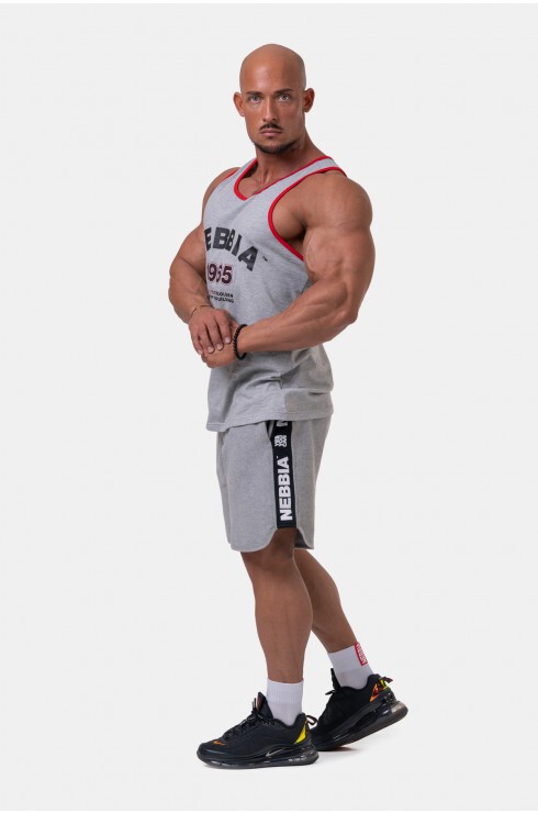 Майка Nebbia Old-school Muscle tank top 193 Light grey