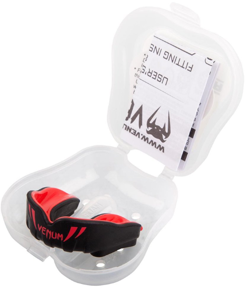 Капа боксерская детская Venum Challenger Black/Red 01255