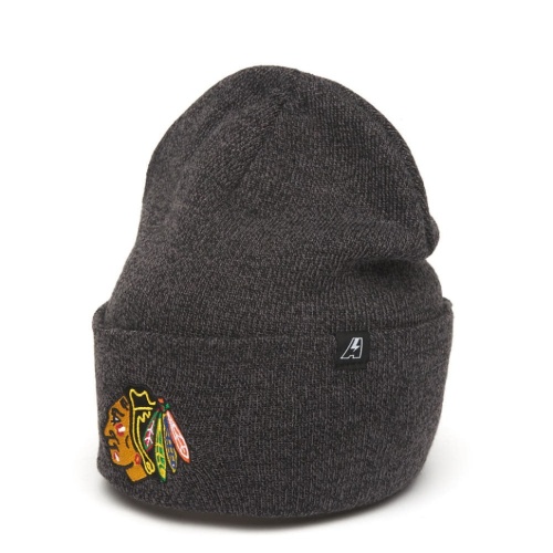 Шапка ATRIBUTIKA & CLUB Chicago Blackhawks, чер.меланж 59331 (55-58)