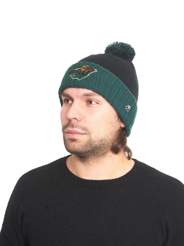 Шапка ATRIBUTIKA & CLUB Minnesota Wild, черн.-зелен. 59295