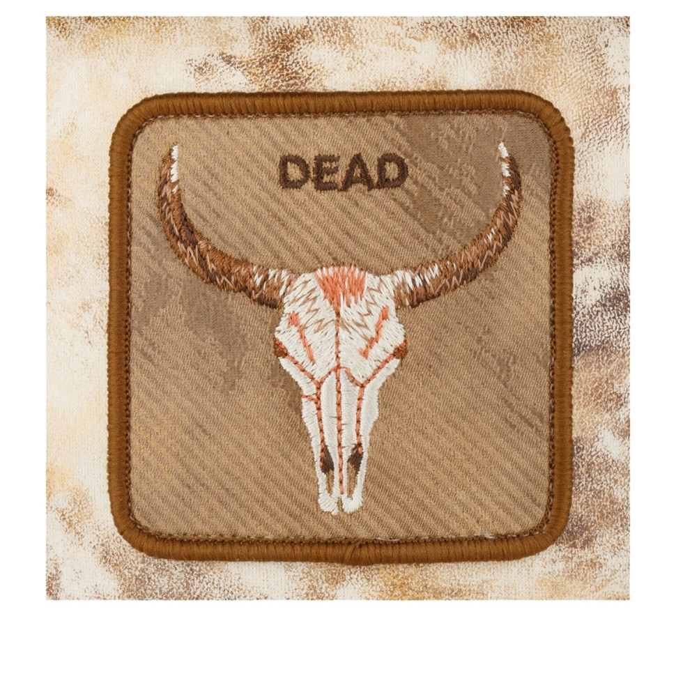 Бейсболка GOORIN BROTHERS ANIMAL FARM Dead Skull 101-1621 (бежевый) 91-884-02-00