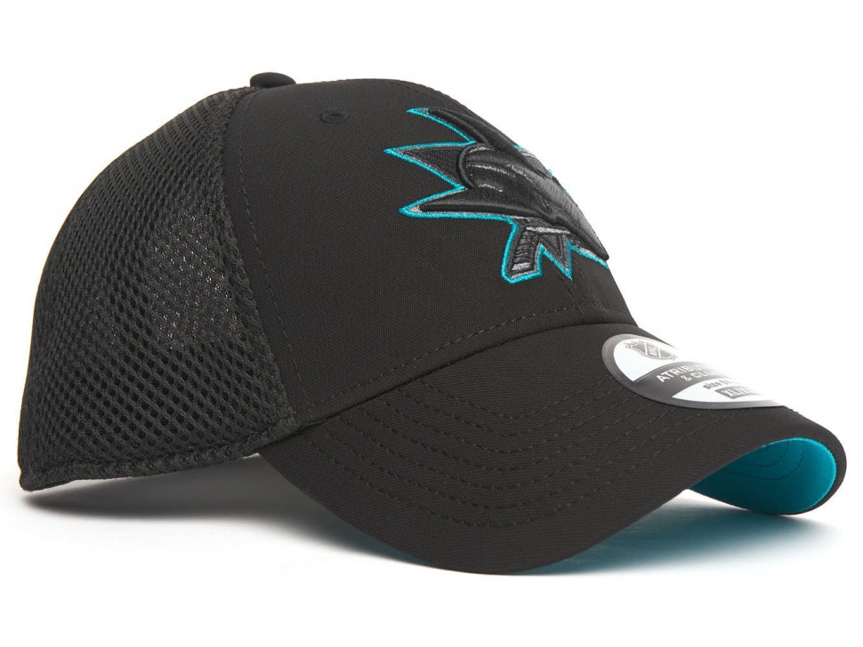 Бейсболка ATRIBUTIKA & CLUB San Jose Sharks, черн.-бирюз. 31550